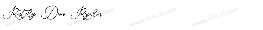 Rastely Demo Regular字体转换 Rastely Demo Regular字体转换